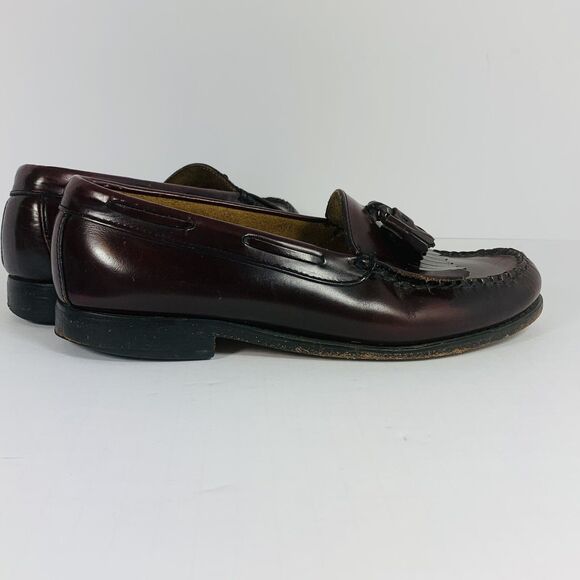 GH Bass WeeJuns Leather Layton Kiltie Kilted Tassel Loafer Men's Shoe 9 EEE N701 - Picture 1 of 12